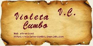 Violeta Cumbo vizit kartica